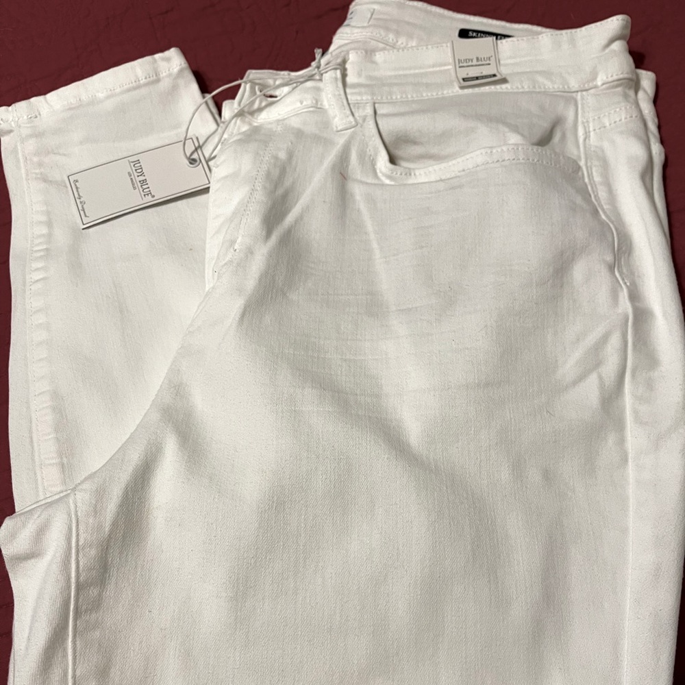 Judy Blue White Skinny Jeans 18W